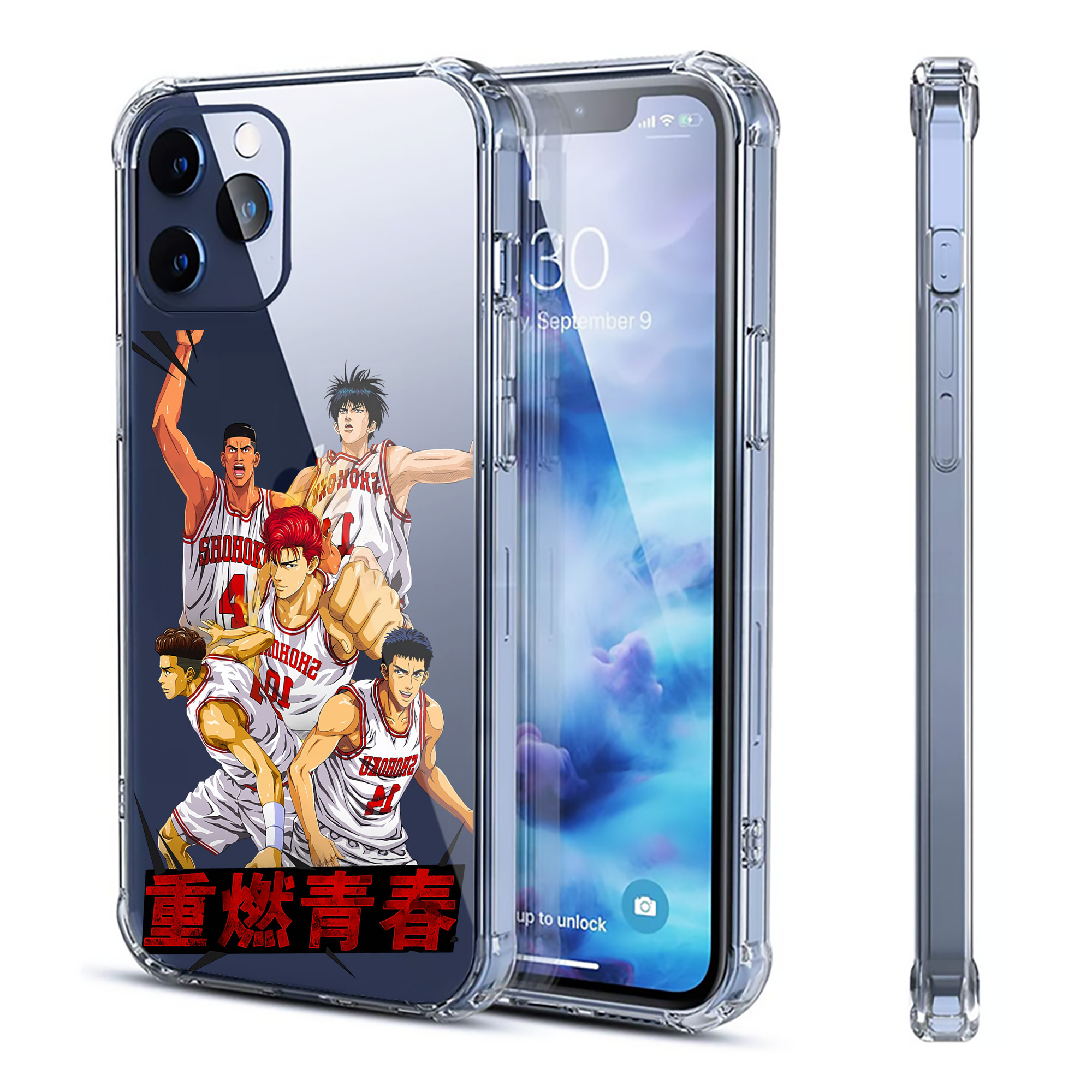 （画像用） SLAM DUNK／スラムダンク 【iPhone 12シリーズ対応】透明スマホケース（クリアソフトケース）